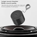 Pikkukuva 4 / 5: Bluetooth-kaiutin Langaton Subwoofer Kannettava Ulkoilureppu Pieni Kaiutin Metalli Pienet Terästykit（Vapaa Koko，Musta）