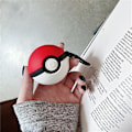 Miniatyrbild 4 av 4: Mjukt skyddande fodral för Bluetooth-hörlurar, Poke Ball-design, stöttåligt, för Baseus Wm01 Wm02 (A12)