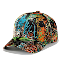 Pikkukuva 3 / 5: Abstrakti Graffiti Baseball-lippis Säädettävä Nopeasti Kuivuva Polyester Hengittävä Aurinkolippalakki (K375)