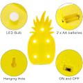 Miniatyrbillede 5 af 5: Ananaslys, LED sød ananas natbordslampe til værelse gave vægdel