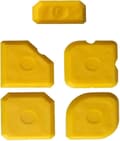 5 st skrapa verktyg set silikon fogspackel gul