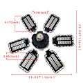 Miniatyrbilde 3 av 5: LED-garasjelys, deformerbare LED-garasjelys i taket med justerbare paneler（C）
