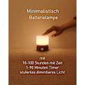 Miniatyrbilde 2 av 5: Nattlys med timer, LED-sengelampe, baby still lampe, trestruktur, dimmer