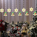 Miniatyrbillede 1 af 4: Led Julegardinlys Indendørs 10stk Usb Juleguirlander, Lyskæder Gardiner