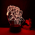 Miniatyrbilde 2 av 4: 3D illusjonslampe Anime JoJo's Bizarre Adventure Ni