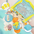 Miniatyrbillede 5 af 5: Strandlegetøjsnetpose Børns Skal Opbevaringspose Strandlegetøj Seashell Taske Mesh Pool Taske Sandlegetøj Svømmetilbehør Til Drenge Og Piger（Kina，7）