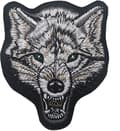 Dww-Tactical brølende ulvehoved broderet patch, dyr broderet badge, velcro-krog
