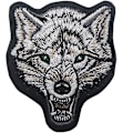 Miniatyrbilde 1 av 5: Dww-Tactical brølende ulvehode brodert patch, dyr brodert merke, borrelås