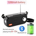 Pikkukuva 4 / 4: Kannettava Bluetooth-kaiutin Langaton basso Kolumni Fm-radio Ulkoilma Usb-kaiutin Tukee Aux Tf Subwoofer Kannettava kaiutin (harmaa)