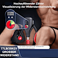 Miniatyrbillede 6 af 8: Ben træner, tællefunktion, justerbar modstand lårmuskler træner, bækkenbundstræner med faste benstropper og udskifteligt håndtag
