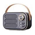 Pikkukuva 2 / 2: Kaiuttimet Bluetooth Langaton Monitoiminen Mini Kannettava Fm-Radio Bluetooth-Kaiutin Usb Tf Aux Sisä-Ulkokäyttöön Retro-Muotoilu Langaton Kaiutin(Harmaa)