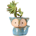 Miniatyrbild 1 av 4: Vacker keramisk blomkruka för sovrumskontor, studie, kontor, kaktus, blå typ