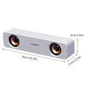 Miniatyrbilde 3 av 5: Surround Sound Bar Wired Computer Speakers Stereo Subwoofer Mini Speaker（Free Size，White）