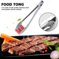 Lange rustfrie ståltænger køkkenbrød madlavning servering BBQ steak clip（9 in）