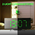 Miniatyrbild 3 av 7: Väggklocka LED digital väckarklocka, snooze, LED-display, väckarklocka, bordsklocka, visningstid på stor skärm