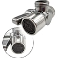 Miniatyrbilde 3 av 4: 3-veis avstengningsventil, avlederventil G1/2 dusj servantkran avstengningsventil krombelagt messingadapter for Macaron dusjslange adapter
