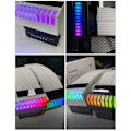 Miniatyrbilde 2 av 5: ATX 24-pin 90 graders strømadapter 5V 3-pin ARGB ATX 24-pin strømkobling Aura Sync for stasjonær PC strømforsyning svart（svart）