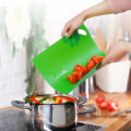 Miniatyrbild 3 av 4: Färgkodad skärbrädesats BPA-fri antibakteriell plastköksbräda diskmaskinssäker frukostbräda skärbräda 31*38cm