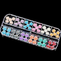 Miniatyrbild 5 av 5: 3D Rosblommor Nagelcharm Akryl Färgglada Rosblommor 3D Nagelkonst Charm AB Röd Rosa Blå Vit Grön Blomma Nagelcharm Flatback Konsttillbehör Su