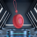 Miniatyrbild 1 av 5: Bluetooth-högtalare i tyg med plugg, miniljud, stereo, Bluetooth, snygg extern belysning, lång batteritid, sammankoppling (fri storlek, röd)