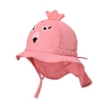 Miniatyrbilde 1 av 5: Dww-L-UPF50+ Flamingo-hatt for babyer og barn Justerbar | Dekk barnas hode og nakke hele dagen
