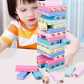 Miniatyrbild 2 av 5: 51 Nummer Block Leksaker Färg Block Staplade Hög Pump Musik Skiktade Träleksaker（FÄRG）
