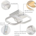 Miniatyrbilde 3 av 6: Taklamper LED taklampe, akryl, firkantet, 22W, 2300 lm, 6000K, kald hvit