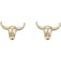 Miniatyrbillede 1 af 5: 2 stk. Taurus Metal Knager i Zink Legering