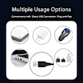 Miniatyrbillede 5 af 5: Juleprojektorlampe Led-projektorlampe 4 udskiftelige lampe mønstre Indendørs projektorlampe Feriebelysning