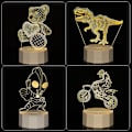 Miniatyrbillede 2 af 4: Baby Natlampe 3d Soveværelse Dekor Illusion Lampe 3d Kreativ