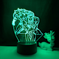Miniatyrbilde 3 av 4: 3D illusjonslampe Anime JoJo's Bizarre Adventure Ni