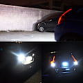 Miniatyrbilde 5 av 5: 2 x LED-pærer P21W BA15S 1156 Canbus LED 54-SMD 4014 1100 Lumen Xenon Hvit 6000K Auto LED-pærer