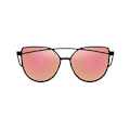 Miniatyrbillede 2 af 2: Retro Solbriller Sort Pink Glas Sort