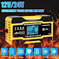 Miniatyrbillede 2 af 5: Lcd-skærm Batterioplader Intelligent Puls Reparation Batterioplader Batterioplader Blybatterioplader Syrebatterioplader Puls Reparation Gul