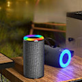 Miniatyrbild 1 av 5: Rea Bluetooth-högtalare, dubbla högtalare, subwoofer, elektronisk väckarklocka, minianläggning, lämplig som present till studenter
