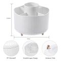 Miniatyrbillede 2 af 7: Make-up Organizer Kosmetik Organizer, 360° Roterende Kosmetikæske til Toiletbord Badeværelse