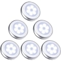 Miniatyrbillede 1 af 5: Nattlys med bevægelsessensor, 6 stk LED-bevægelsessensorlys, LED-belysning