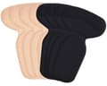 Skoskydd för hälar, 4 par Memory Foam Starka Klibbiga Fotdynor Vård & Högklackat Hälhållare Kuddfoder Kompatibelt Med Kvinnor & Män (svart, Beige)