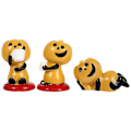Miniatyrbild 1 av 2: 3 st Halloween Micro Landskaps Prydnader Kreativa Harts Prydnader (5X2.6cm, a)