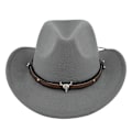 Pikkukuva 5 / 5: Eurooppalainen ja amerikkalainen lehmänpää retro-imitaatio lampaan hattu cowboy-hattu huopahattu villahattu etninen huppu retro jazz-hattu