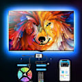 Miniatyrbillede 3 af 4: 5M LED-strimmel, fleksibel RGB LED-rumbelysning, flerfarvet LED-strimmel med fjernbetjening til soveværelse, køkken, tv, fest