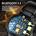 Miniatyrbild 4 av 5: Smidlös bärbar öronklämma trådlös Bluetooth 3.0 headset, vattentät sport stereo öronkrok öronsnäckor, brusreducerande handsfree trådlösa hörlurar med Le
