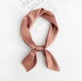 Kvindernes Fashion Soft Large Satin Square Chiffon Polyester Tørklæde Sæt Hoved Hals Multiuse Solid Farver Tilgængelige-Pink