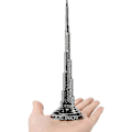 Miniatyrbild 1 av 5: Burj Khalifa-torn, pläterad Dubai-tornmodell, vintage-design för sovrum, kafé, hem, bar