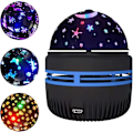 Miniatyrbilde 1 av 5: Led Galaxy Star Light Projektorlampe for barnerom Mini Star Night Light 360 roterende