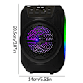 Miniatyrbild 3 av 5: Trådlös Bluetooth-högtalare utomhus hem bärbar liten ljud subwoofer rensning