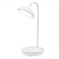 Miniatyrbillede 1 af 5: Lille skrivebordslampe til studieværelse, sovesal, hjem, USB-øjenbeskyttelseslampe, skrivebordslampe, studenterlampe, LED-opladningslampe, soveværelseslampe, sengebordslampe (elfenbenshvid)