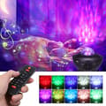 Led stjerneprojektor, Tom -shine vanneffekt nattlys, Bluetooth/musikk