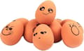 5 st Expression Dog Ägg Leksak, Gummi Studsande Ägg Valp Tuggleksak för Tandvård
