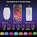 Miniatyrbilde 2 av 5: 2024 Bluetooth LED-stripe 10m Vanntett LED-stripe med fjernkontroll og app-kontroll